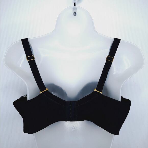 Soma Embraceable Balconette Bra 40DD Lace Black Underwire Sexy Romantic - Picture 8 of 10